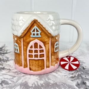 NEW Peppermint Place Gingerbread House Christmas Mug